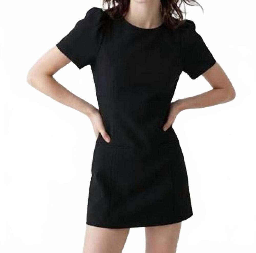 NEW ANOTHER LOVE demi suede mini dress in black
